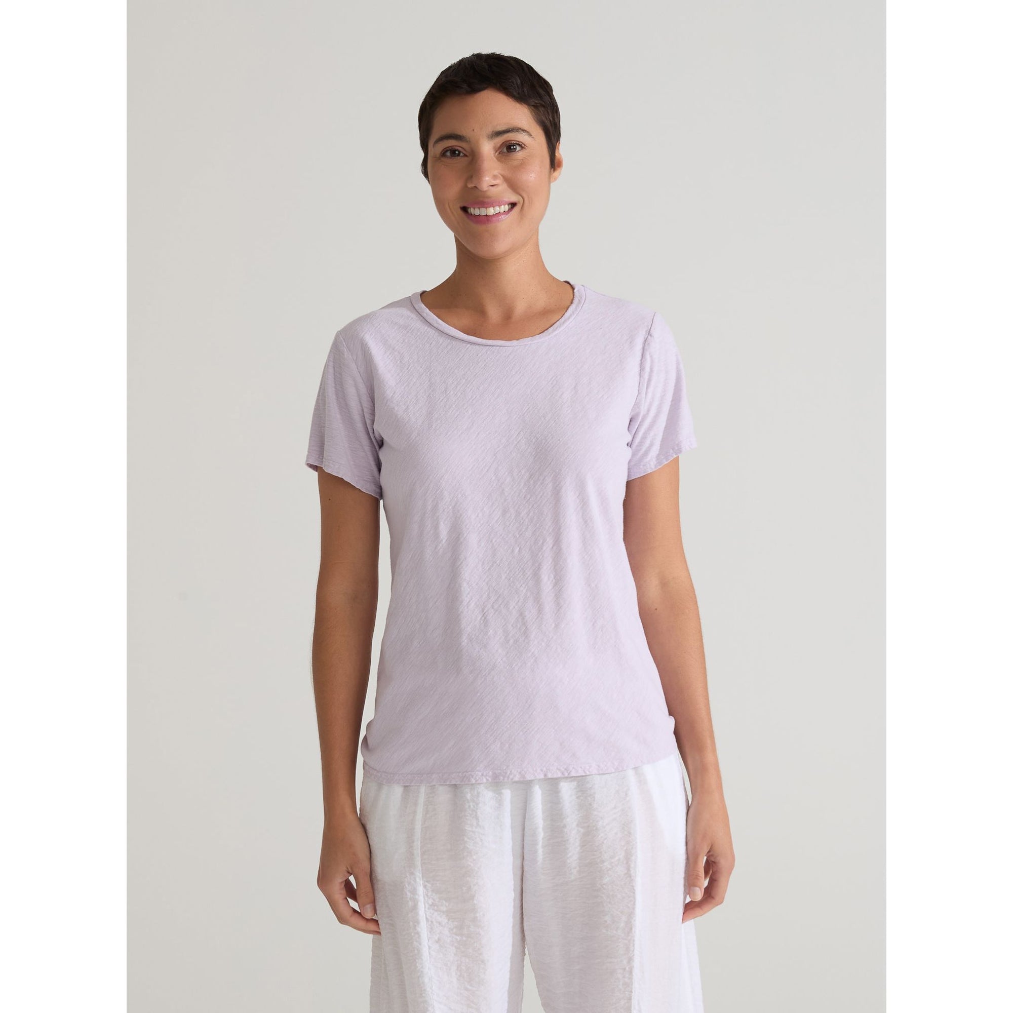 S/S Bias Tee - Zinnias Gift Boutique
