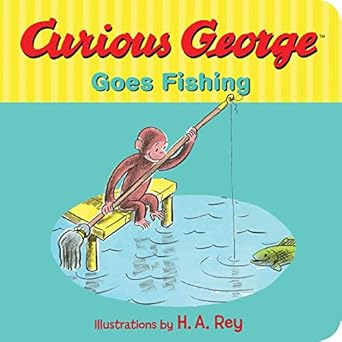 Curious George Goes Fishing - Zinnias Gift Boutique