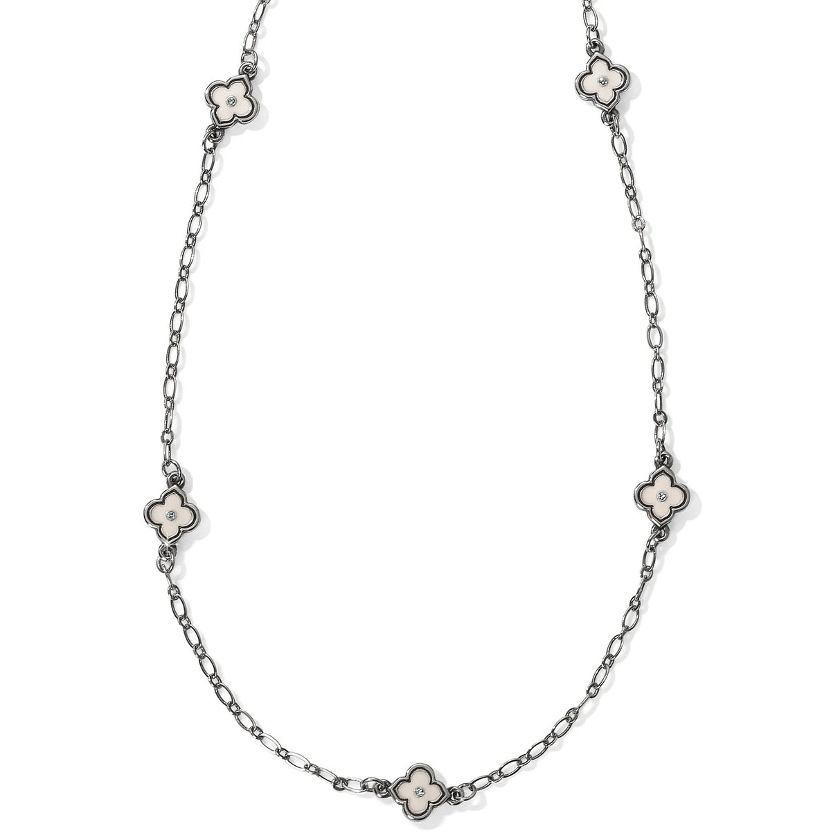 Toledo Alto White Long Necklace - Zinnias Gift Boutique