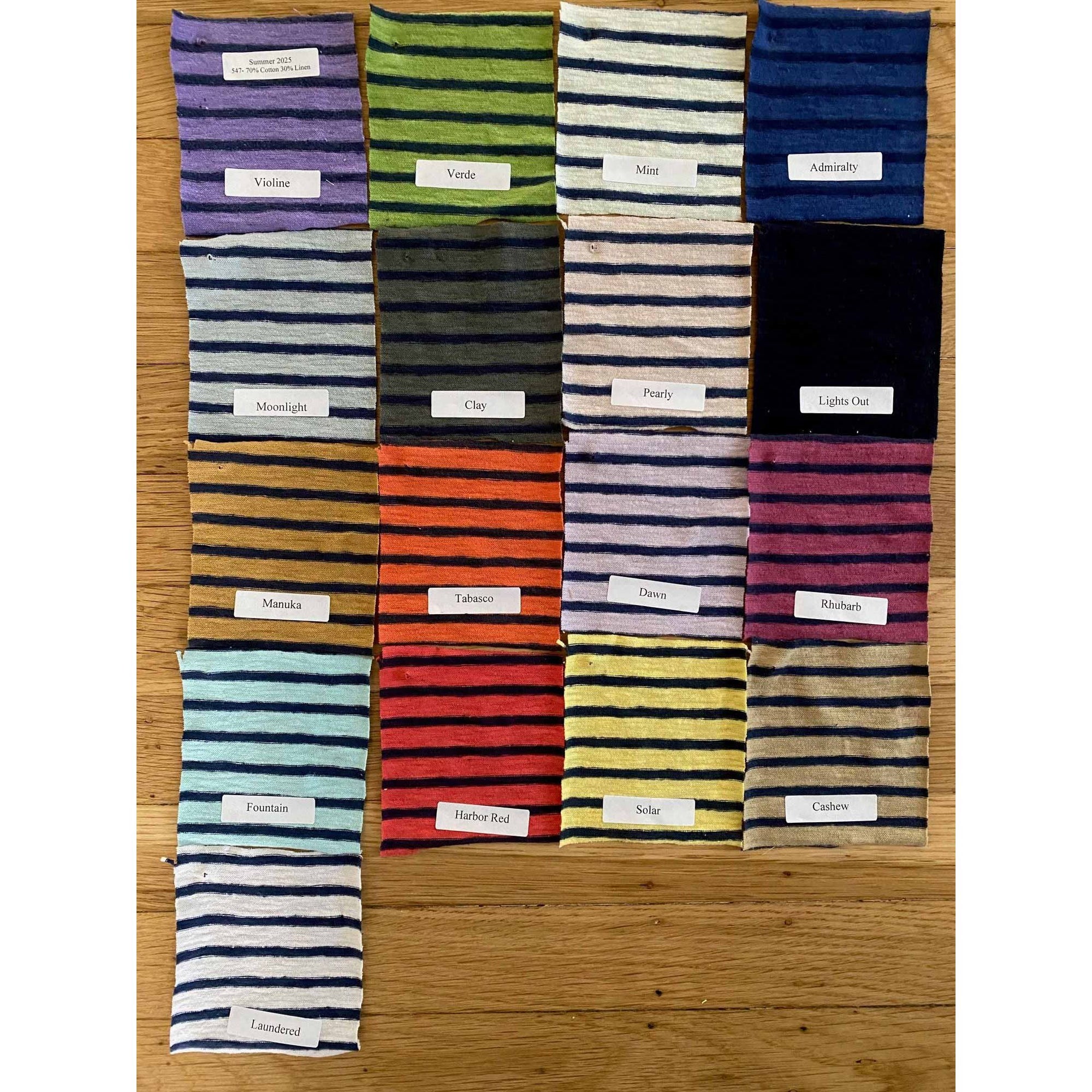 3/4 Sleeve Aline Stripe Boatneck - Zinnias Gift Boutique