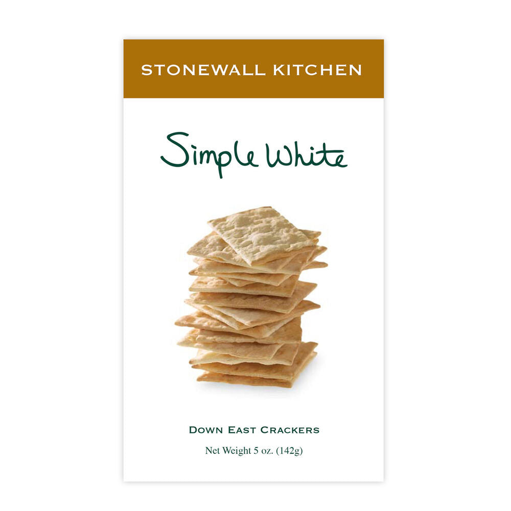 Simple White Down East Crackers 2oz - Zinnias Gift Boutique