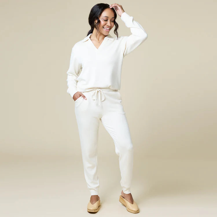 DreamTech Johnny Collar Lounge Set - Zinnias Gift Boutique