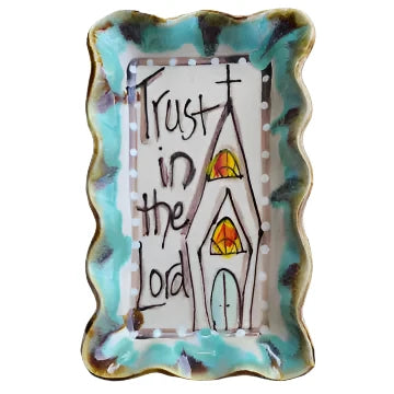 Small Rectangle Plate - Drip Church Trust - Zinnias Gift Boutique