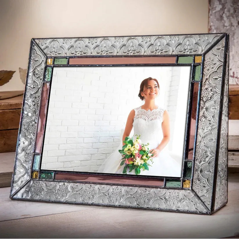 Stained Glass Picture Frame - Zinnias Gift Boutique