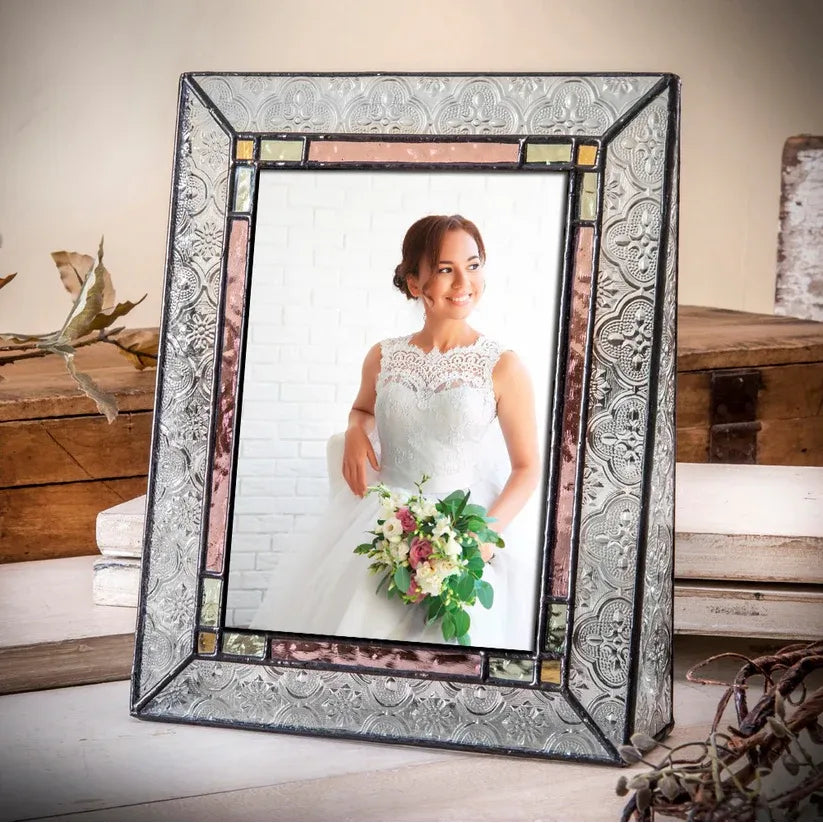 Stained Glass Picture Frame - Zinnias Gift Boutique