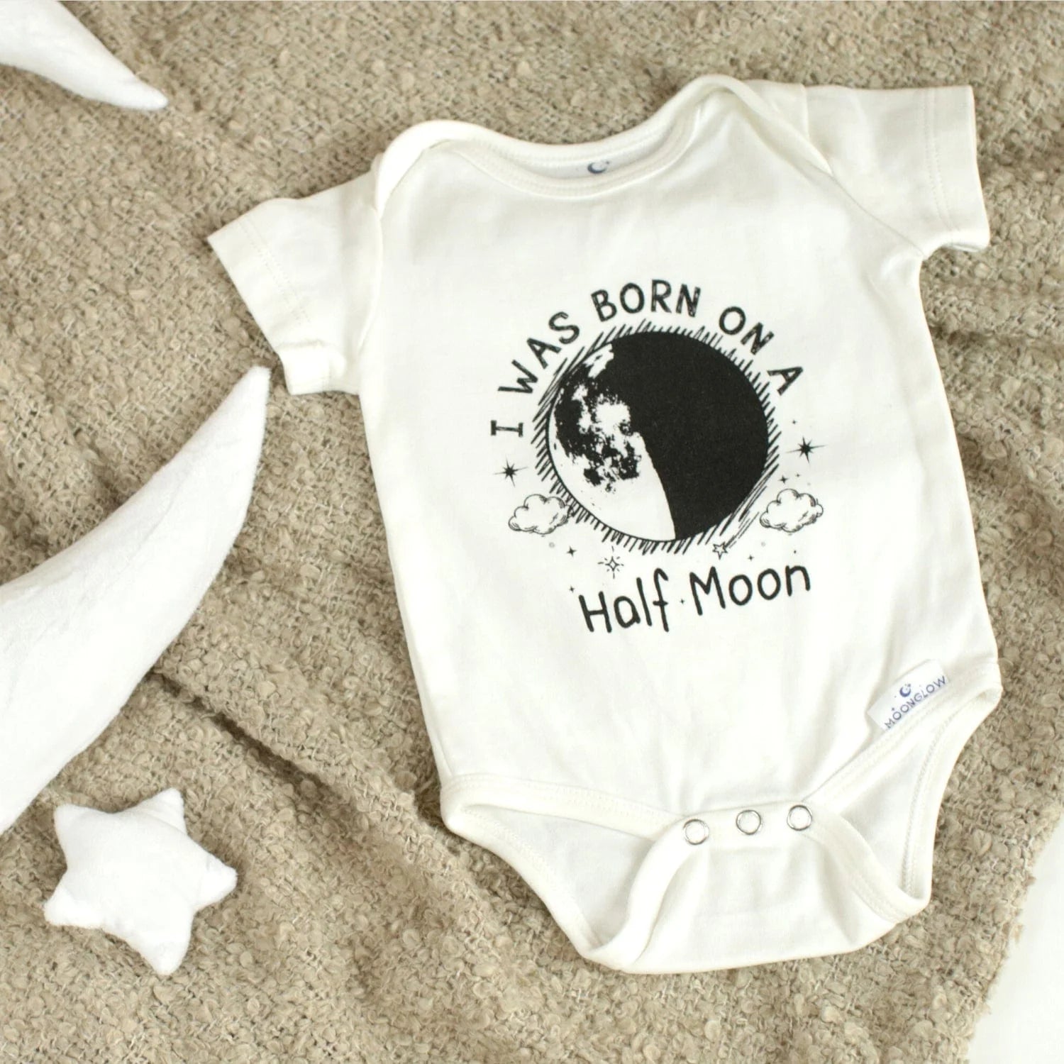 The Birth Moon Sleepy Baby Onesie - Zinnias Gift Boutique