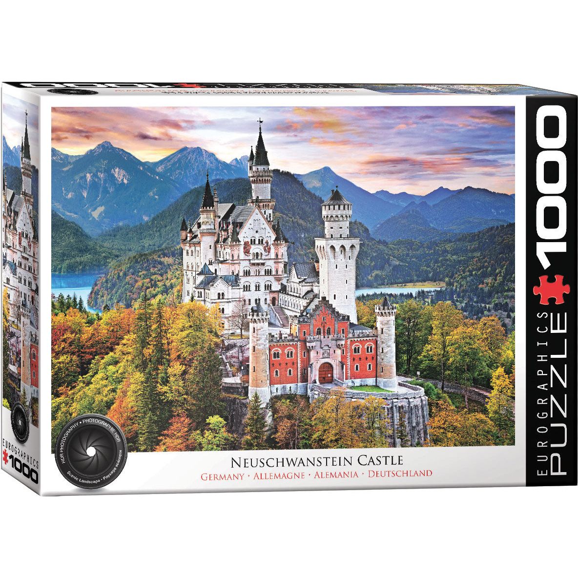 Neuschwanstein Castle Germany 1000PC Puzzle Eurographics - Zinnias Gift Boutique