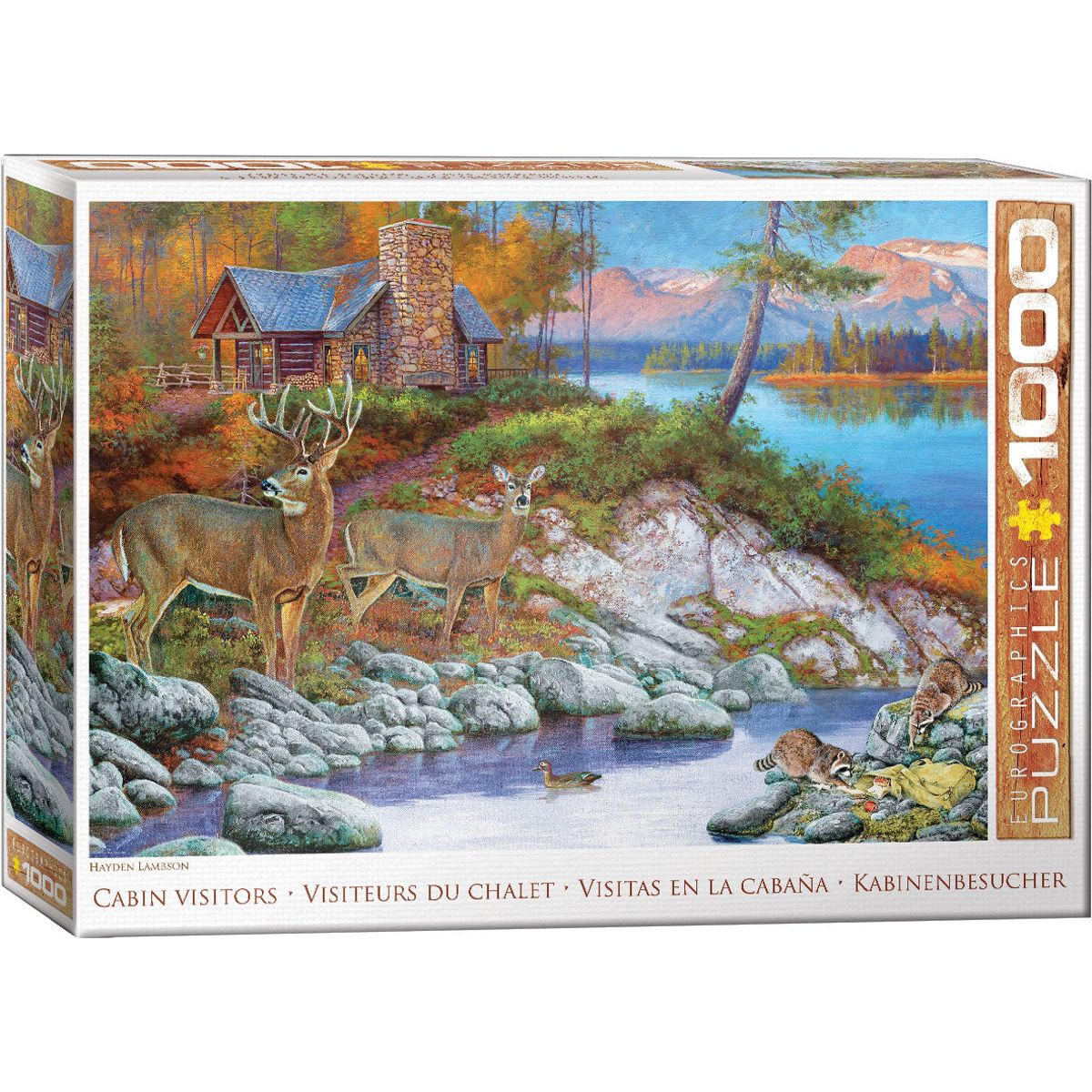 Cabin Visitors by HLambson 1000PC Puzzle  Eurographics - Zinnias Gift Boutique