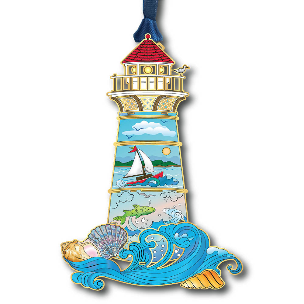 Lighthouse Seascape - Zinnias Gift Boutique