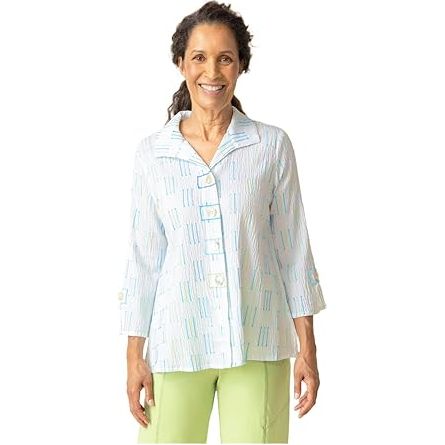 Lima Weave Inca Tunic - Malibu - Zinnias Gift Boutique