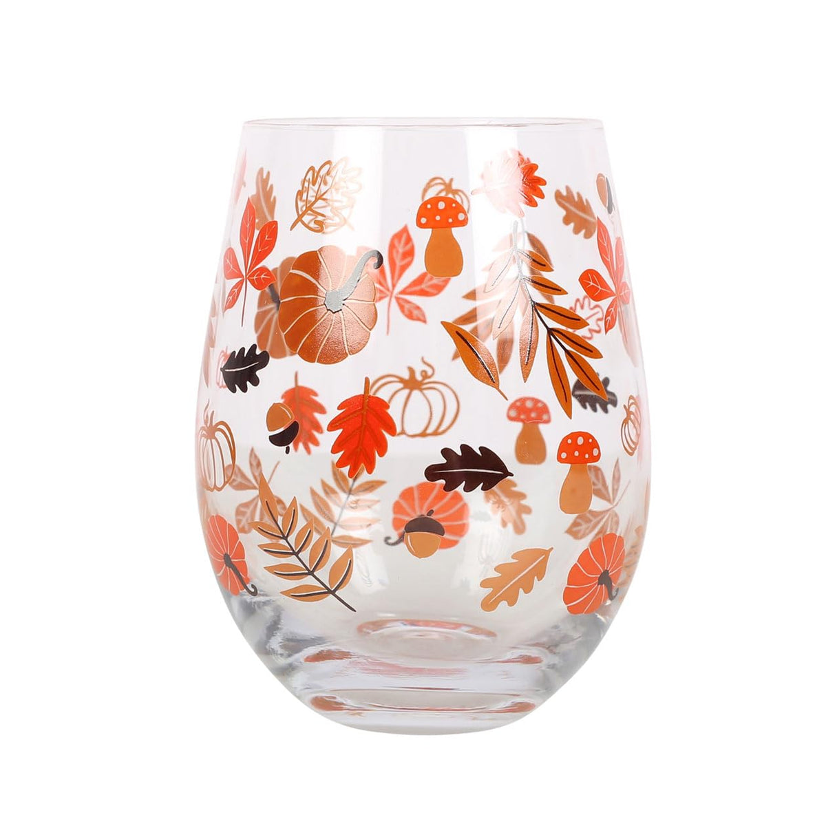 Stemless Autumn Glass