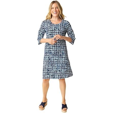 Core Travel Cubism Dress - Navy - Zinnias Gift Boutique