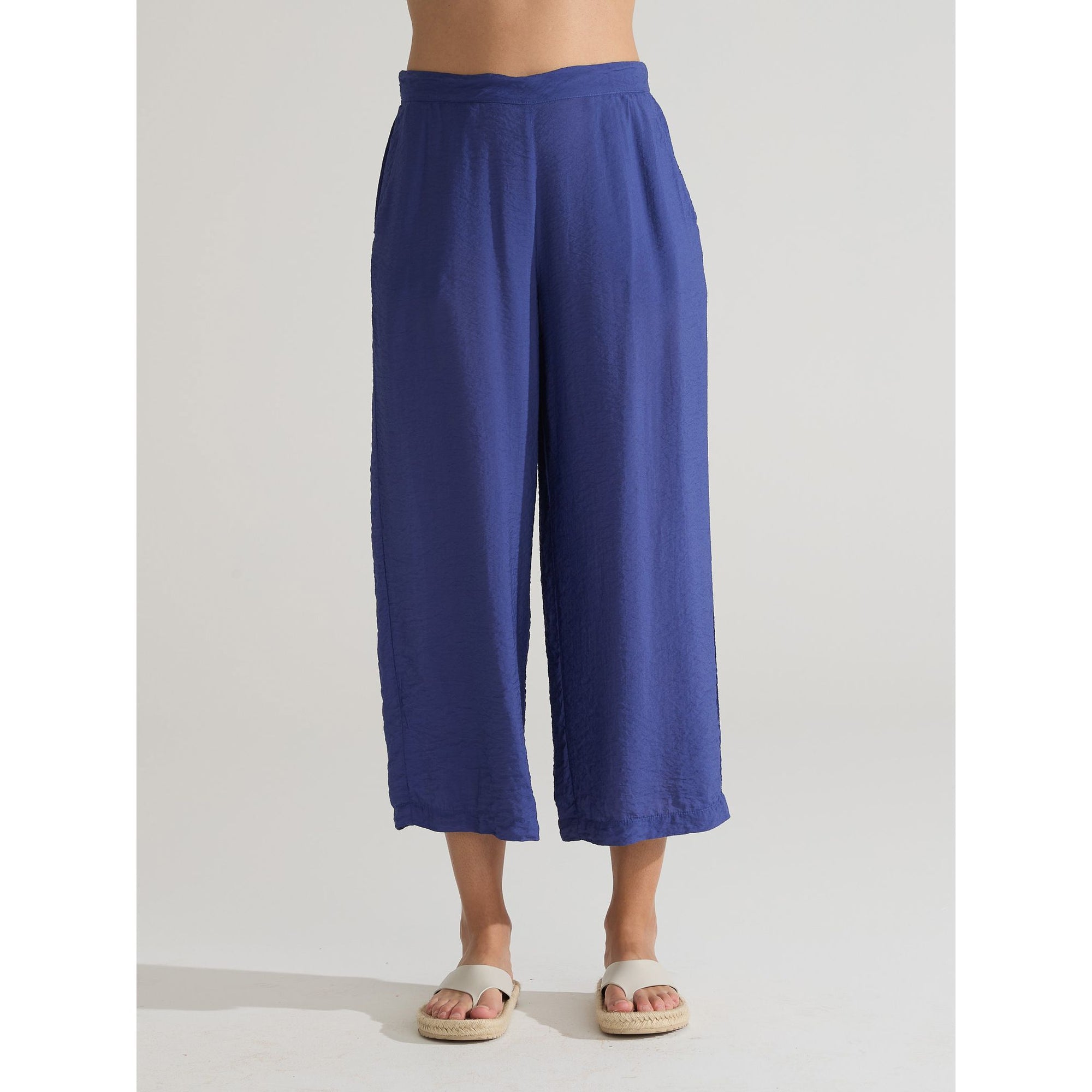 Cropped Wide Leg Parachute Pant - Zinnias Gift Boutique