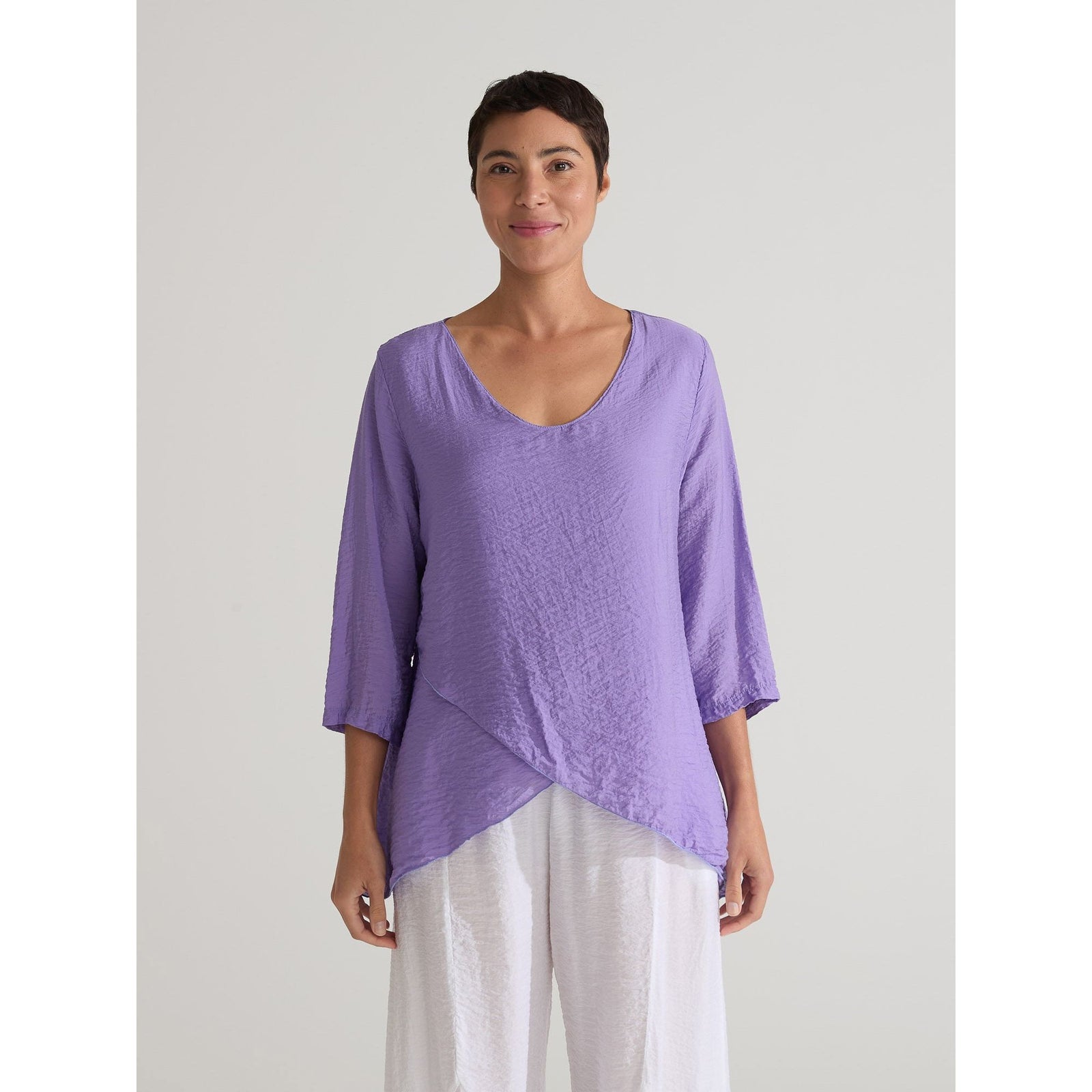 Double Layer V-Neck - Zinnias Gift Boutique