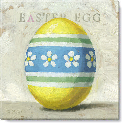 Easter Egg (Yellow) Giclee Wall - Zinnias Gift Boutique