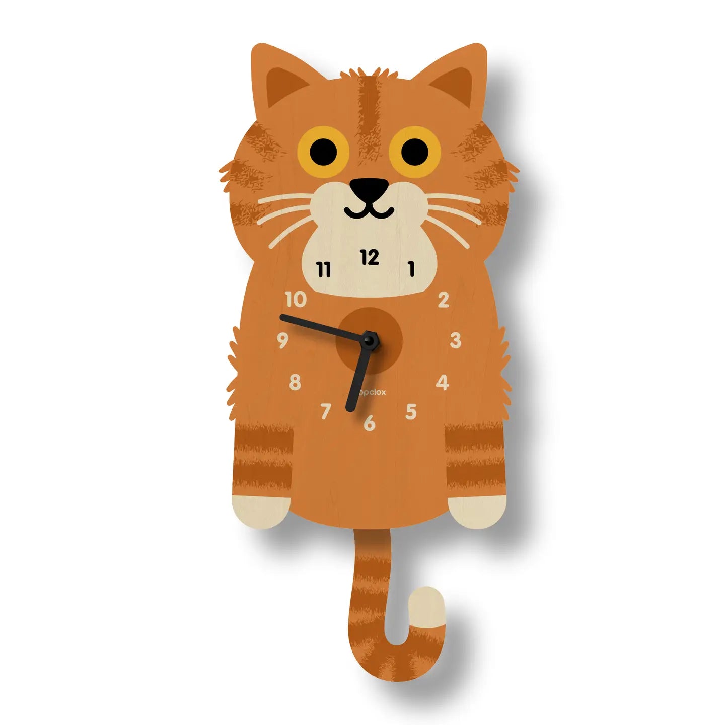 Kitten Pendulum Clock - Zinnias Gift Boutique