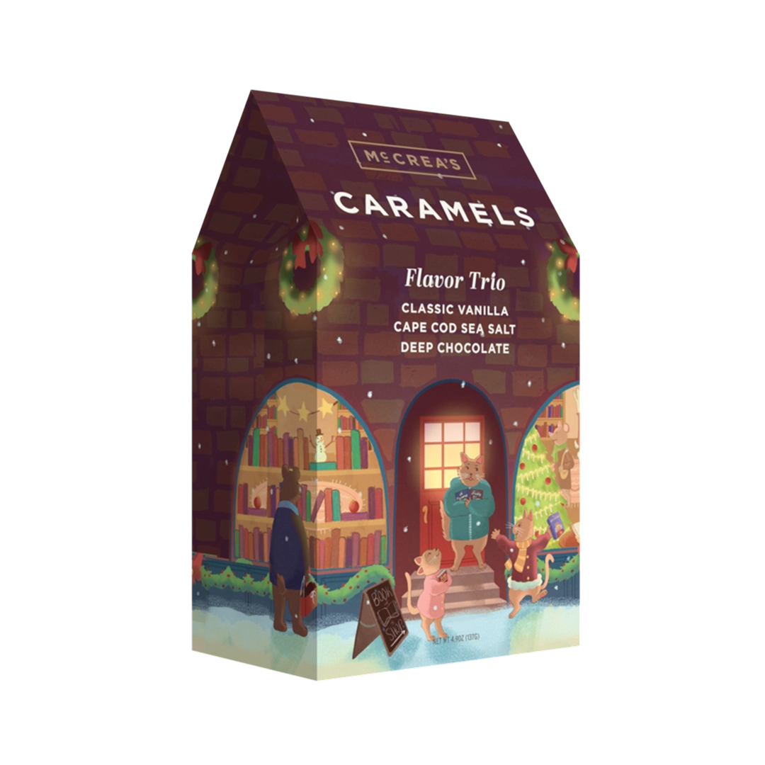 Holiday Bookshop Gable Box Flavor Trio - Zinnias Gift Boutique