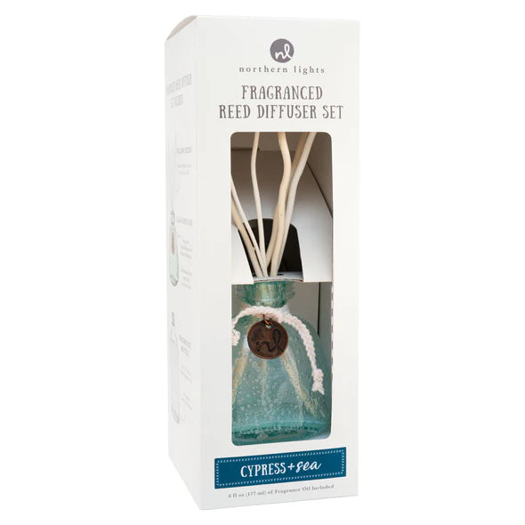 Recycled Glass Reed Diffuser - Zinnias Gift Boutique