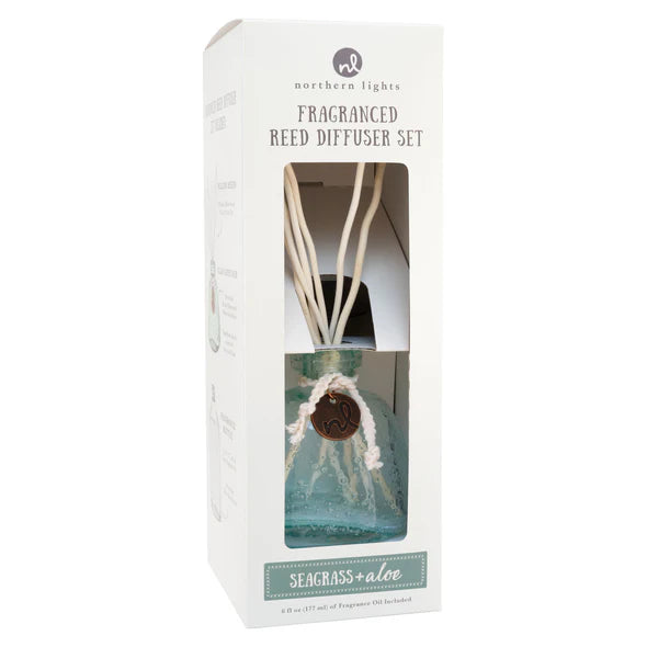 Recycled Glass Reed Diffuser - Zinnias Gift Boutique