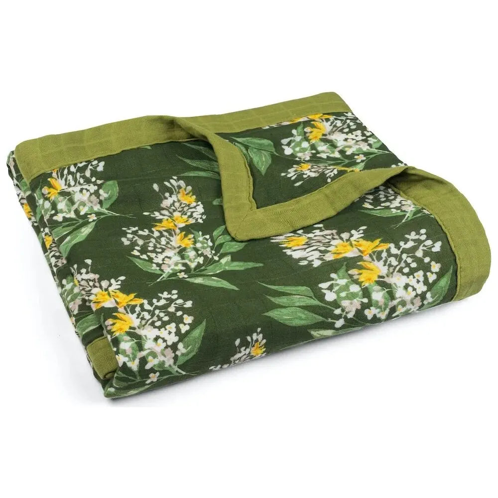 Bamboo Big Lovey Green Floral - Zinnias Gift Boutique