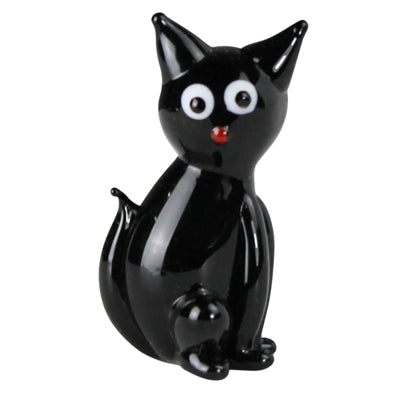 Black Cat, Glass - Zinnias Gift Boutique