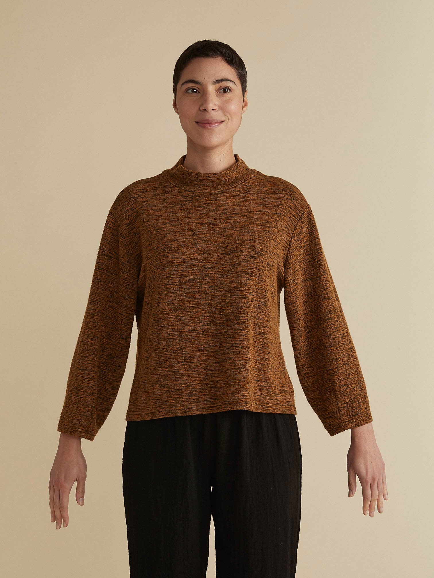 Mock Neck Top - Zinnias Gift Boutique