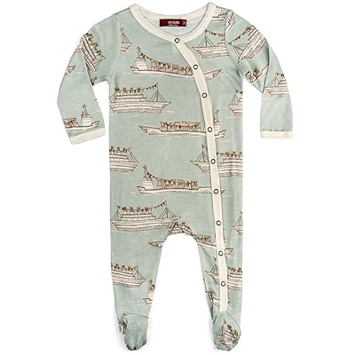 Bamboo Footed Romper - Ships - Zinnias Gift Boutique