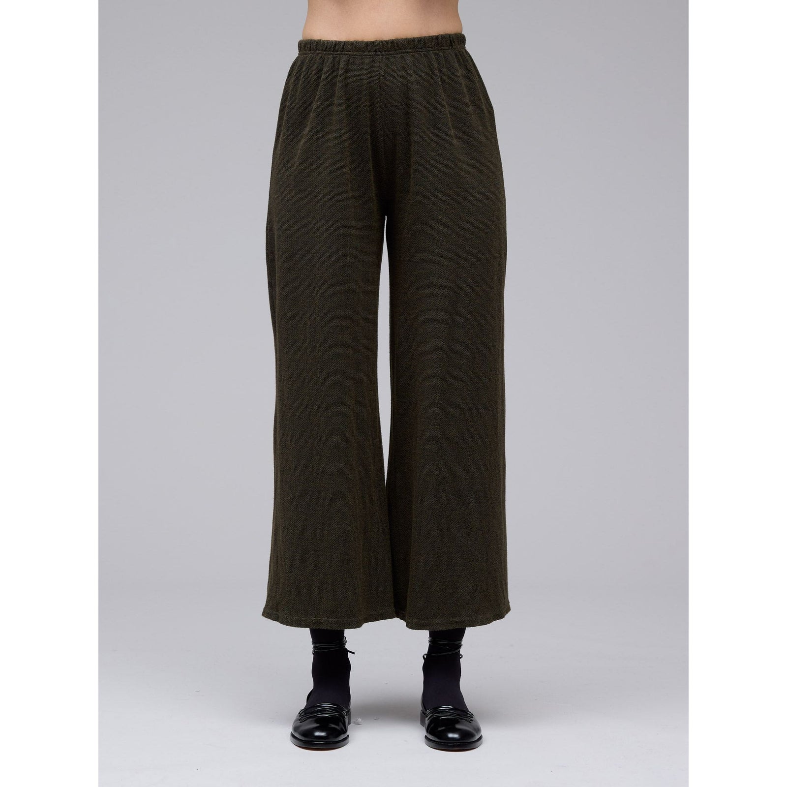 Marled Swirl Cropped Pant - Gull - Zinnias Gift Boutique