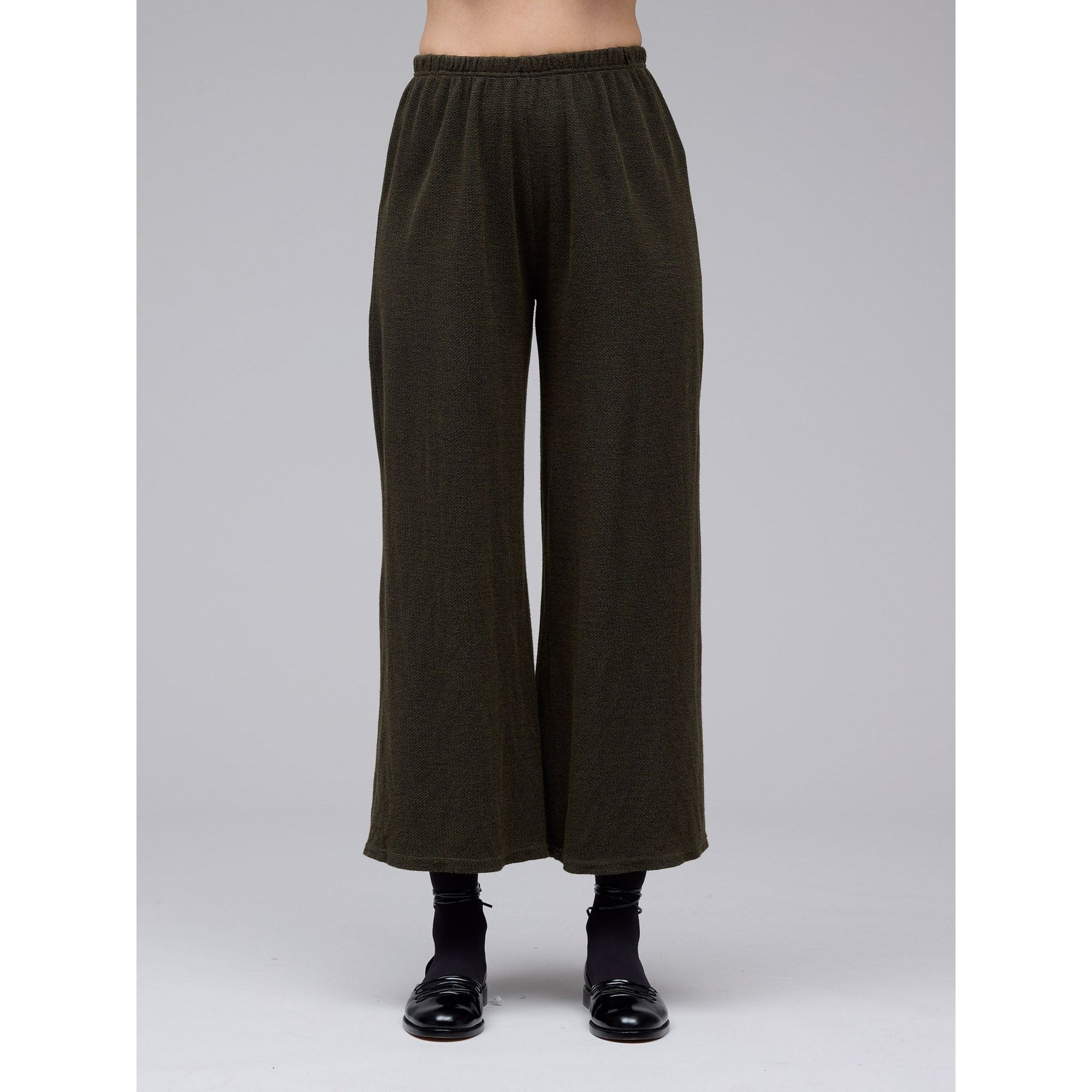 Marled Swirl Cropped Pant - Gull - Zinnias Gift Boutique