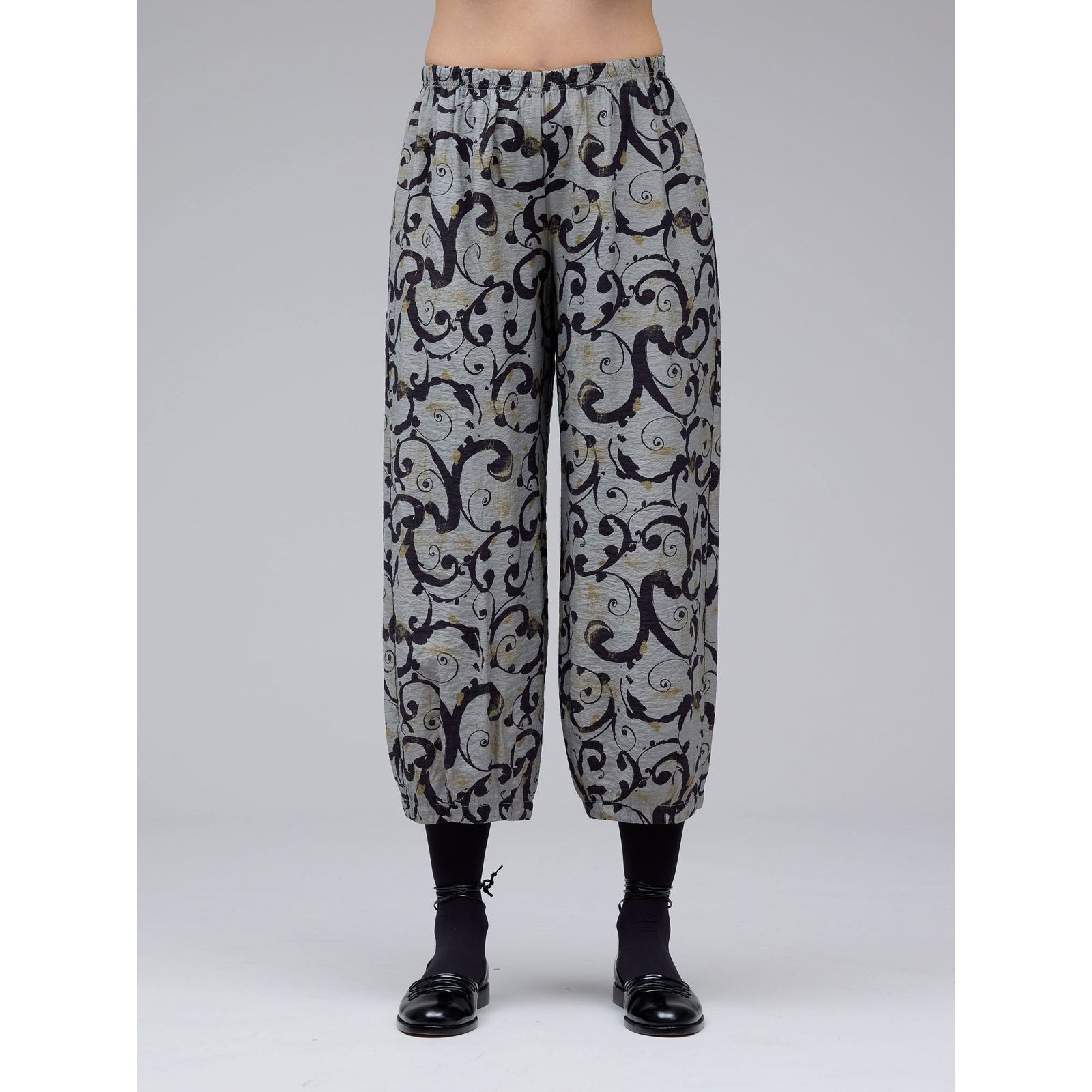 Swirl Cropped Pants W/Darts - Cinnabark - Zinnias Gift Boutique