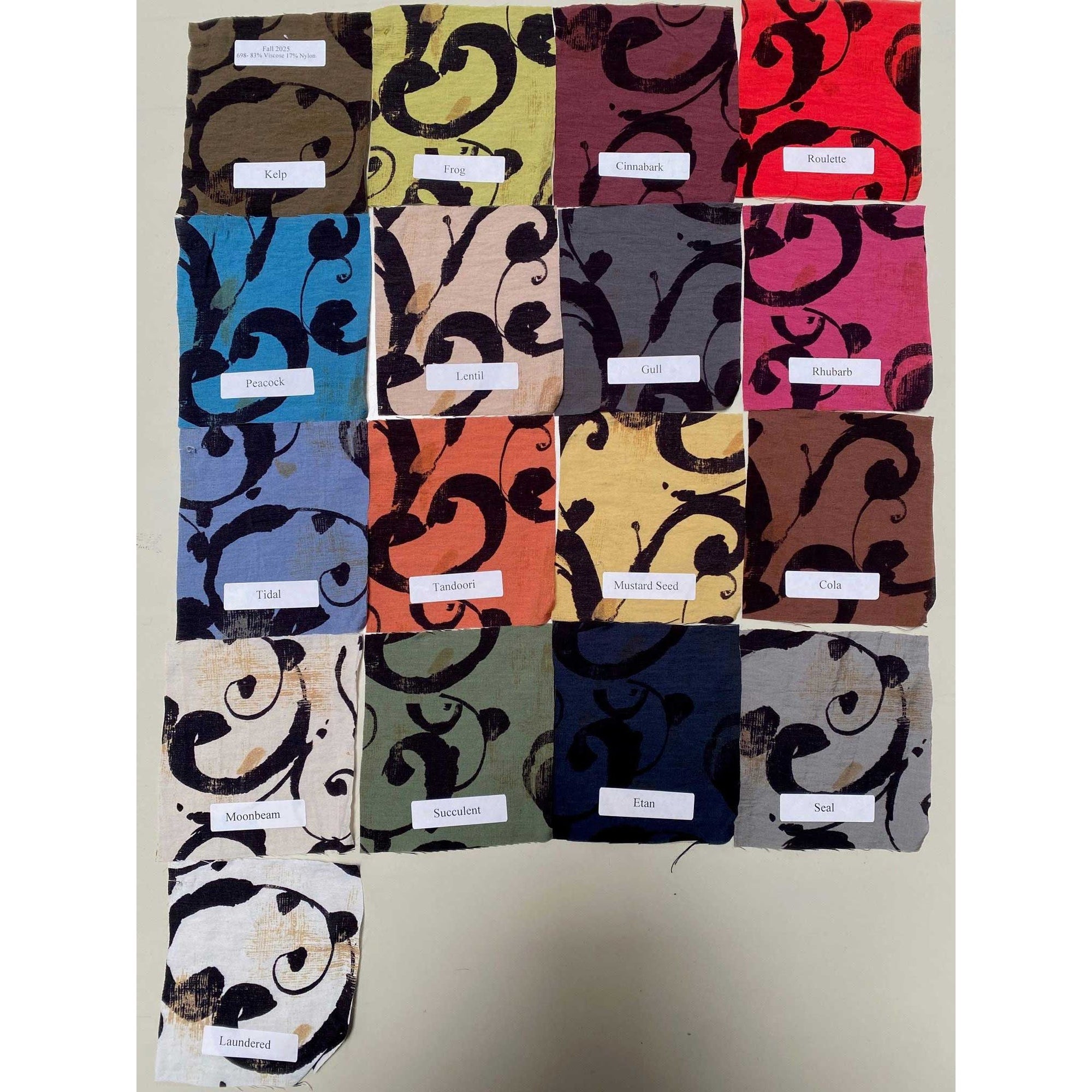 Swirl Cropped Pants W/Darts - Cinnabark - Zinnias Gift Boutique