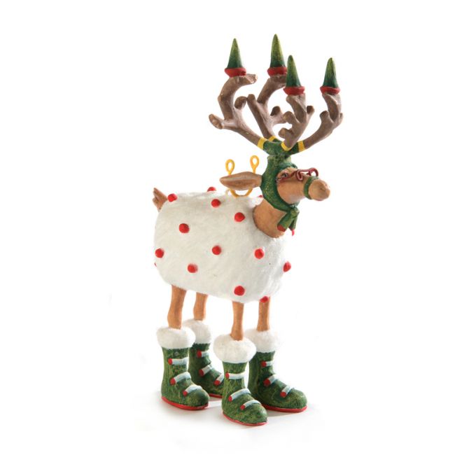 Patience Brewster Dash Away Reindeer Mini Ornament, Blitzen - Zinnias Gift Boutique