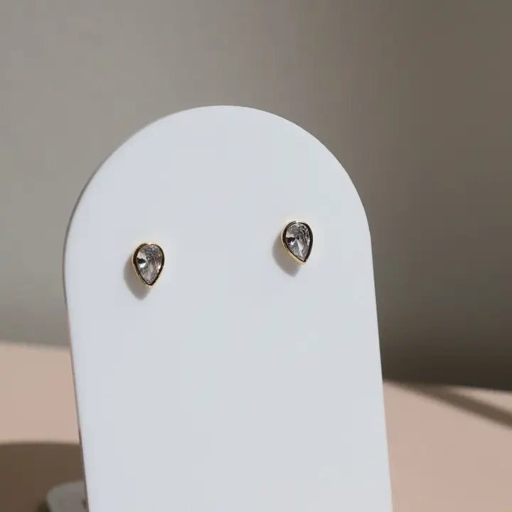 Goldie Pear Studs