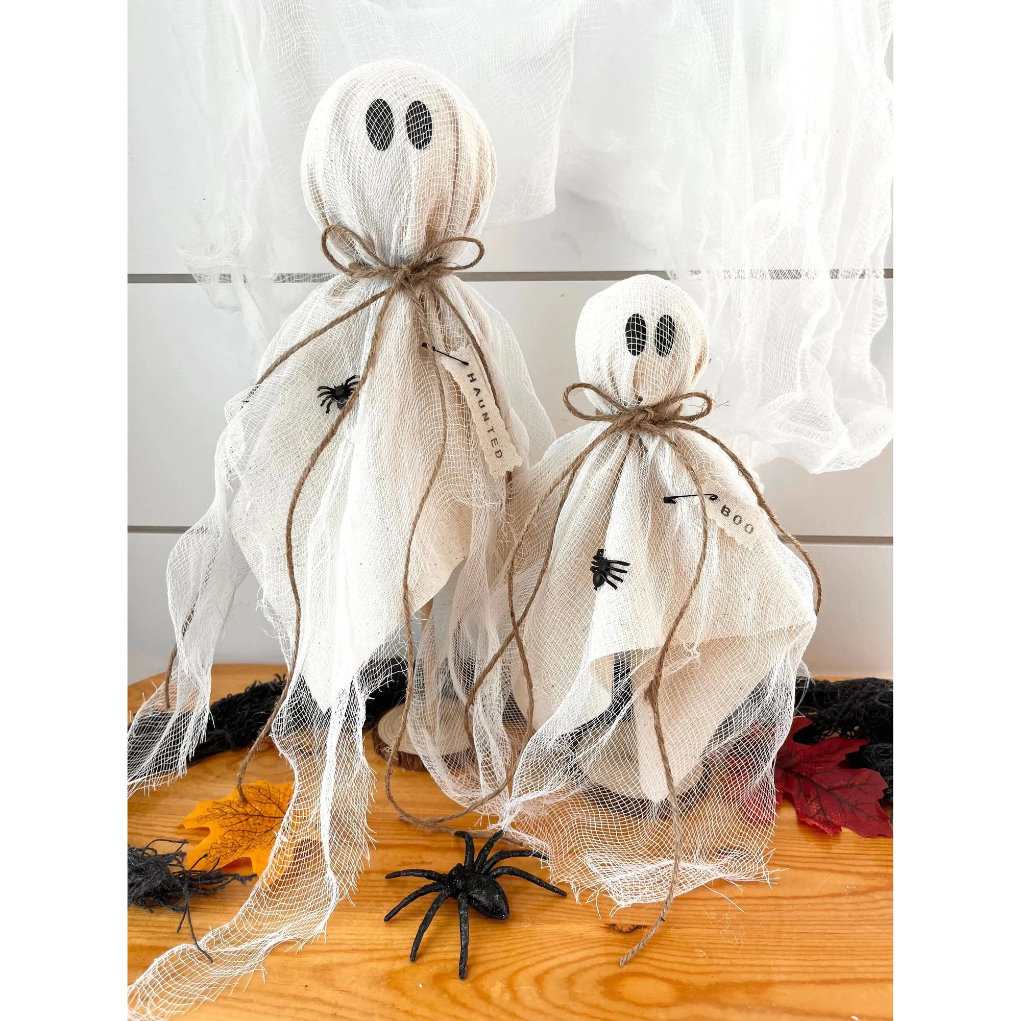 Rustic Primitive Halloween Ghost Home Decor - Zinnias Gift Boutique