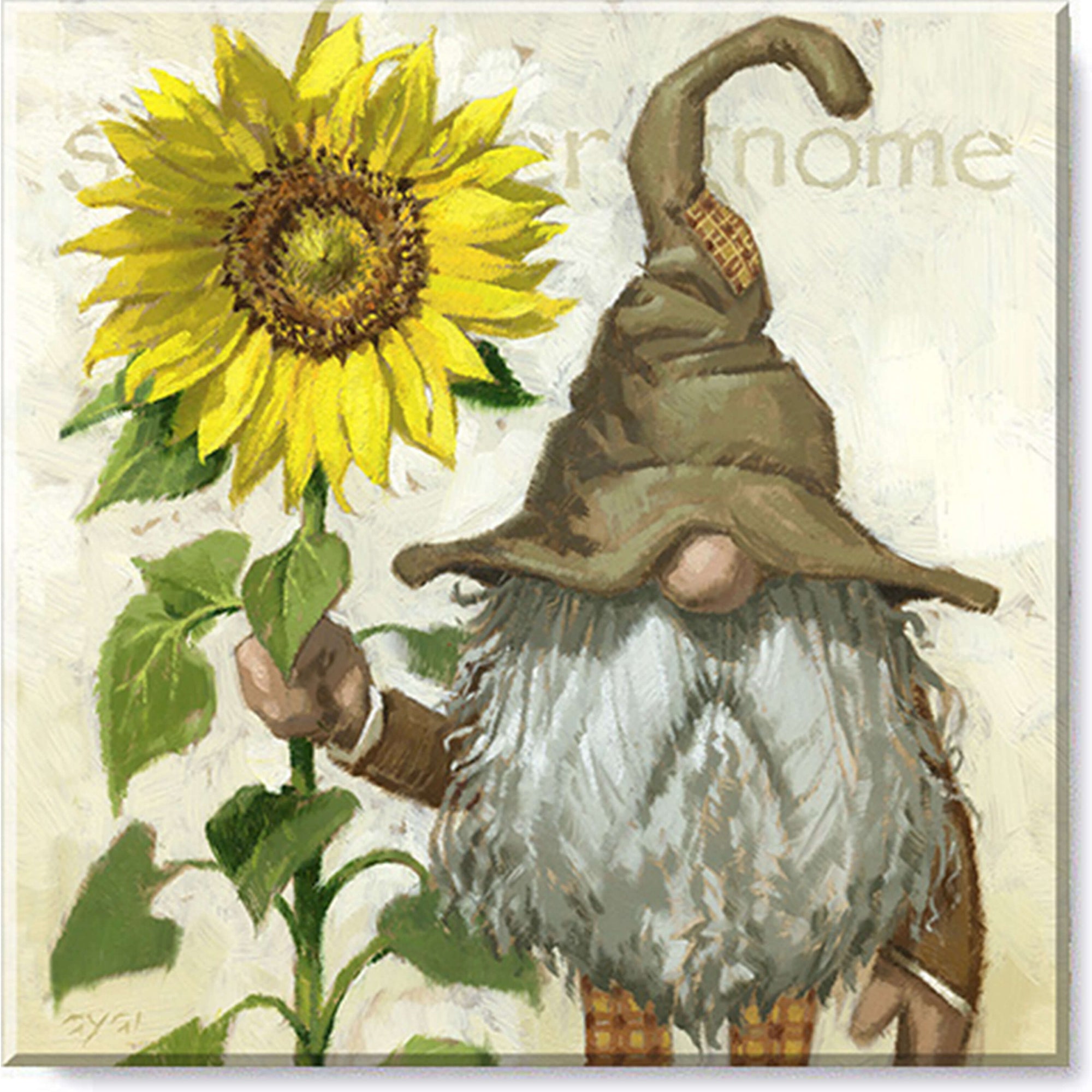 Sunflower Gnome Wall Art - Zinnias Gift Boutique