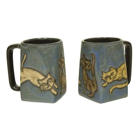 Mara Mug - Playful Cats Square - Zinnias Gift Boutique