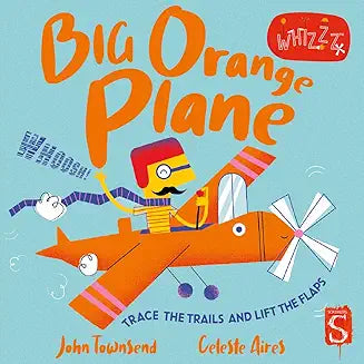 Big Orange Plane - Zinnias Gift Boutique