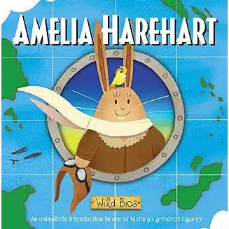 Wild Bios: Amelia Harehart Board book - Zinnias Gift Boutique