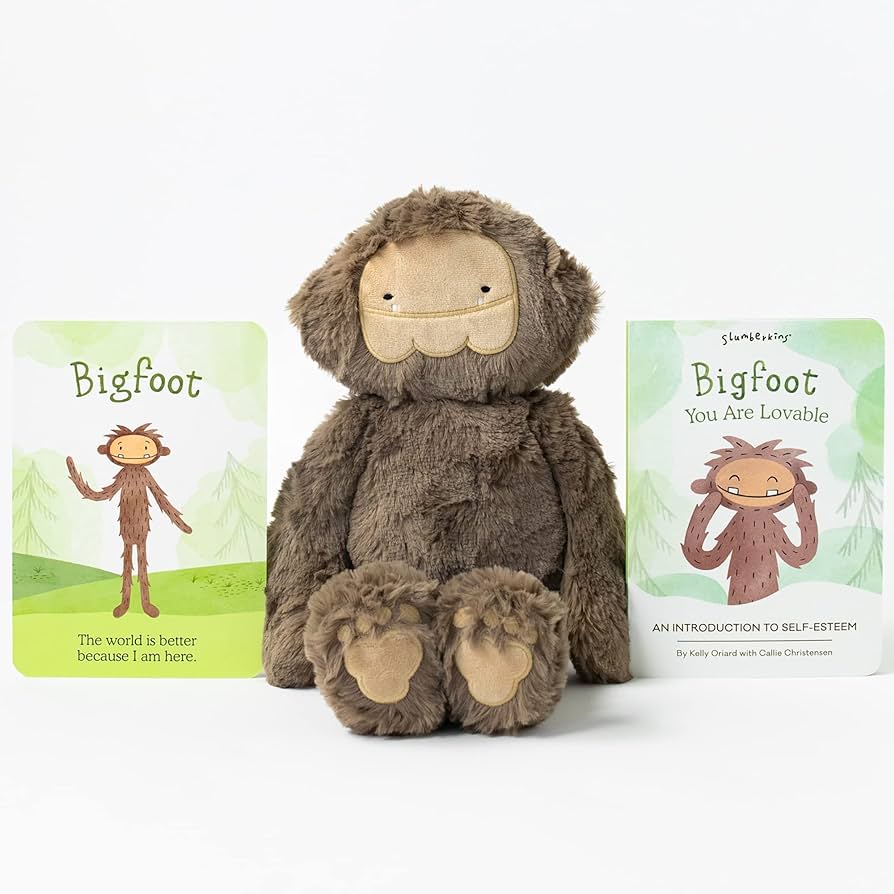 Bigfoot Copes With Hurt Feelings: A Lesson in Self-Esteem (Kin &amp; Book) - Zinnias Gift Boutique