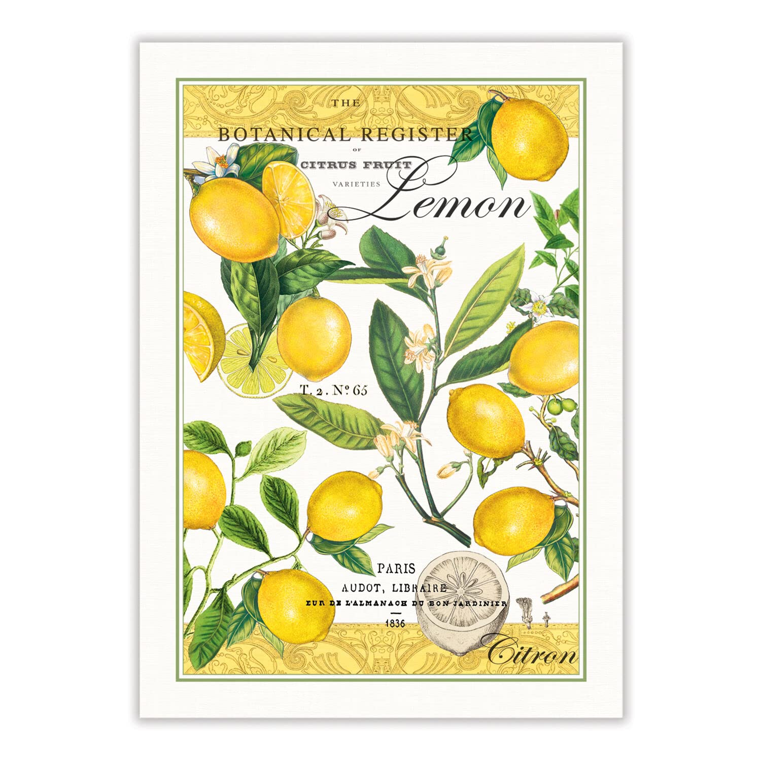 Tea Towel Cotton Lemon Squeeze - Zinnias Gift Boutique
