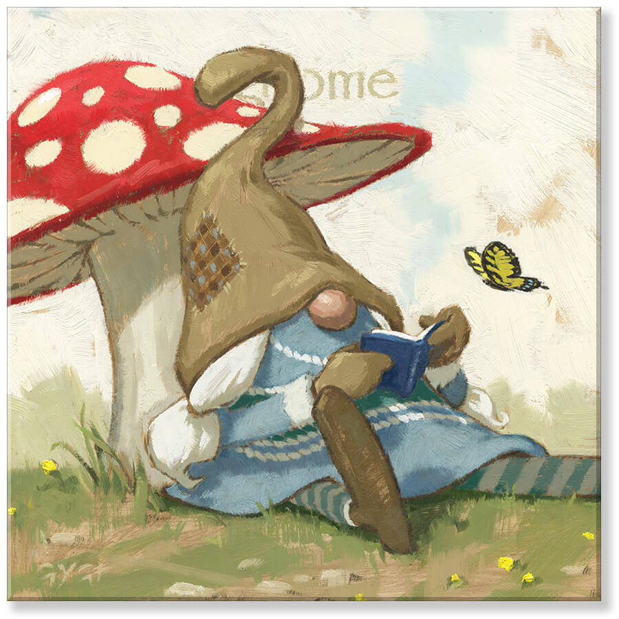 Toadstool Gnome Wall Decor - Zinnias Gift Boutique