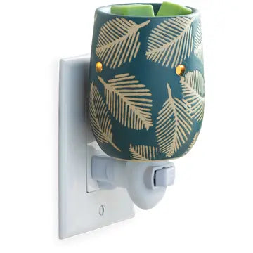 Pressed Leaf Pluggable Fragrance Warmer - Zinnias Gift Boutique
