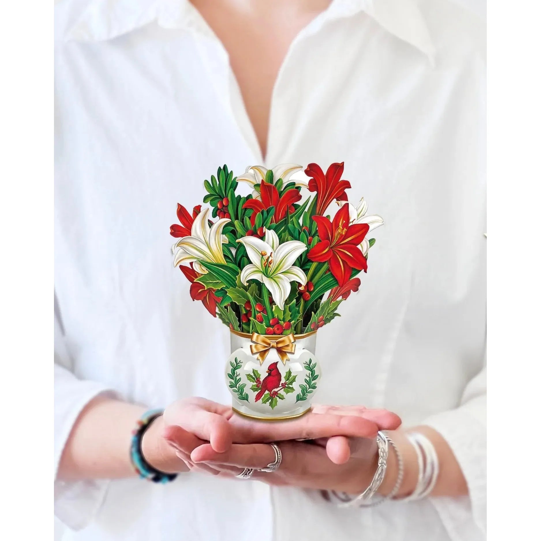 Mini holiday pop up cards - Zinnias Gift Boutique