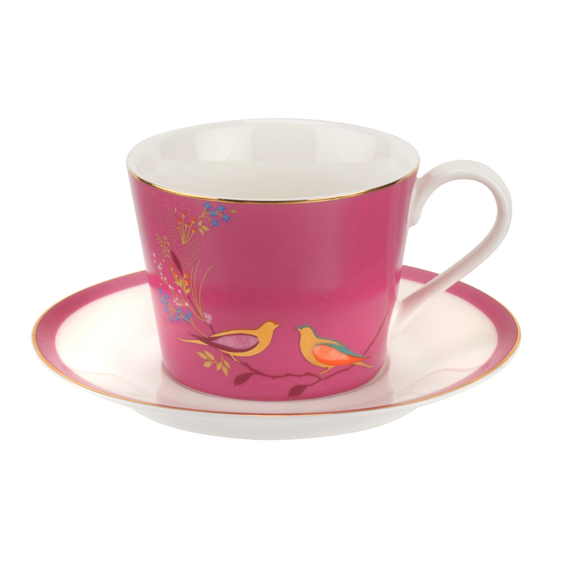 Chelsea Collection Tea Cup &amp; Saucer - Pink - Zinnias Gift Boutique