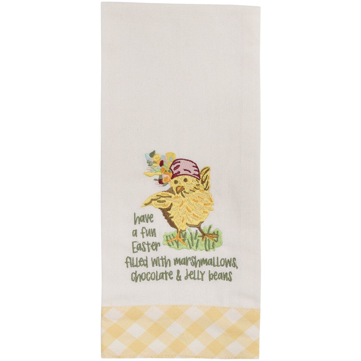 Have A Fun Easter Embroidered Dishtowel - Zinnias Gift Boutique