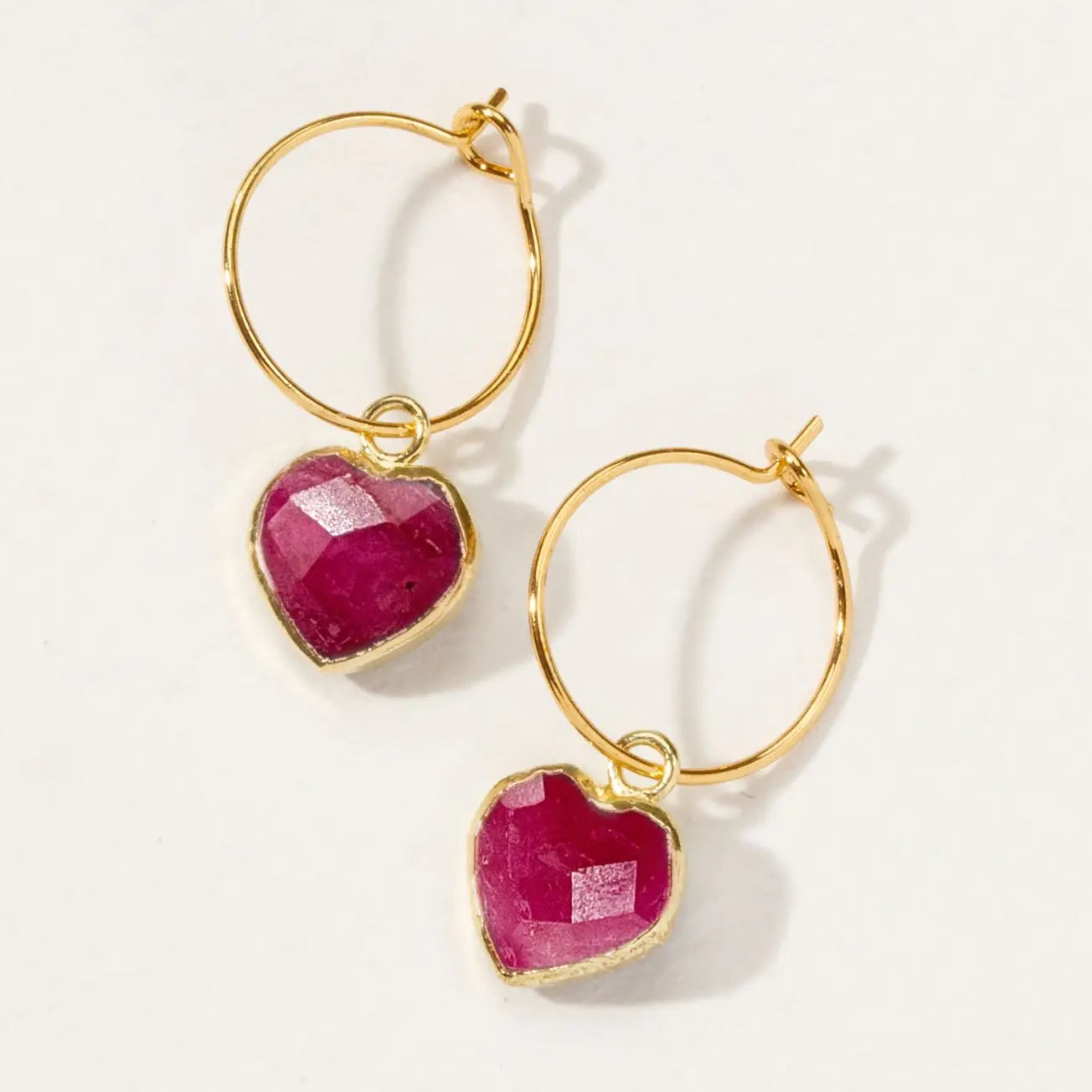 Conversation Heart Mini Hoop Earrings - Zinnias Gift Boutique