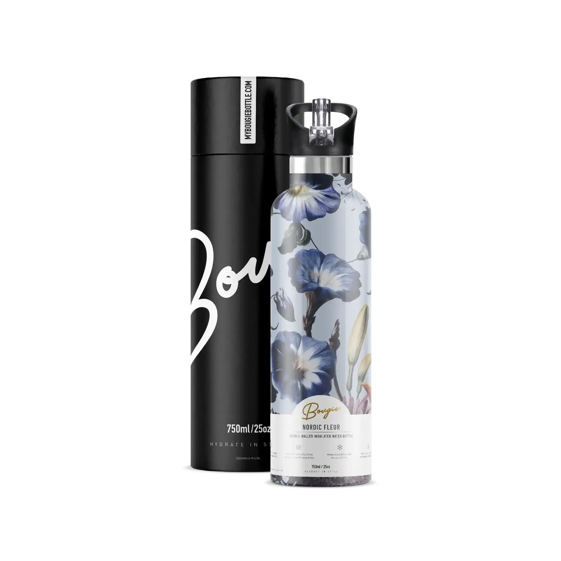 25 oz Insulated bottle w/ Gift Tube - Zinnias Gift Boutique