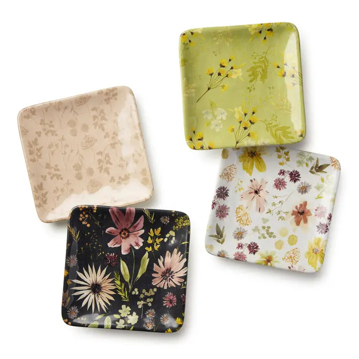 Wildflowers Canape Plates - Zinnias Gift Boutique