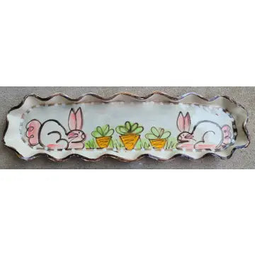 Cracker Tray - Bunny Carrots - Zinnias Gift Boutique