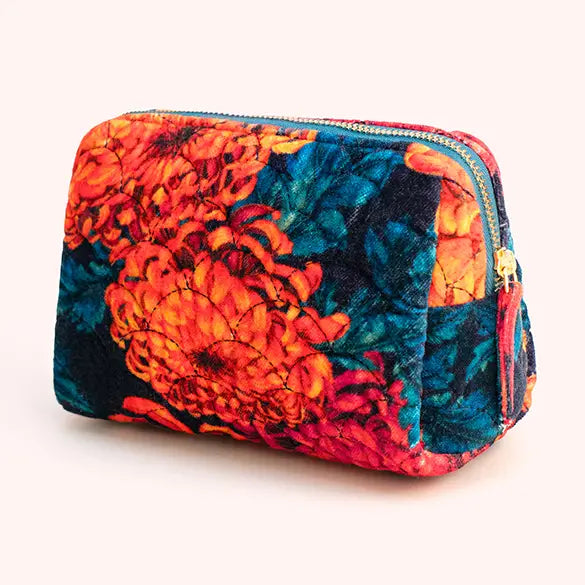 Quilted Velvet Vanity Bag